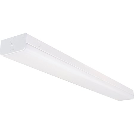 NUVO LED 4FT Wide Strip Light, 40W, 4000K, White, w/Knockout 65/1152